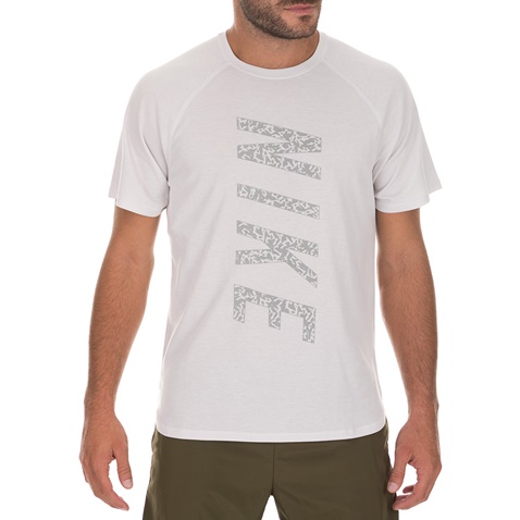NIKE-Ανδρικό t-shirt NIKE MILER WAFFLE λευκό