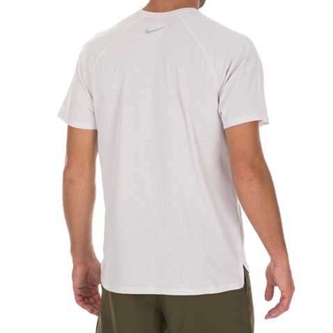 NIKE-Ανδρικό t-shirt NIKE MILER WAFFLE λευκό