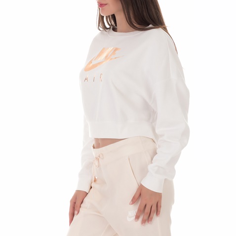 NIKE-Γυναικεία φούτερ μπλούζα NIKE AIR RALLY CREW λευκή