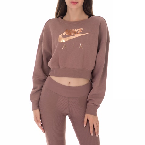 NIKE-Γυναικεία φούτερ μπλούζα NIKE AIR RALLY CREW μοβ