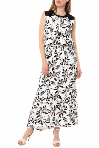 NU-Γυναικείο μάξι φόρεμα NU με φλοράλ μοτίβο 