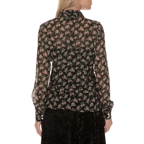 JUICY COUTURE-Γυναικείο πουκάμισο JUICY COUTURE AZALEA μαύρο ροζ