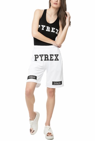 PYREX-Γυναικεία βερμούδα Pyrex λευκή