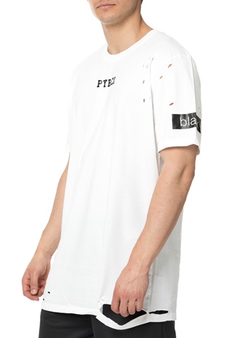 PYREX-Ανδρικό t-shirt Pyrex λευκό με στάμπα  