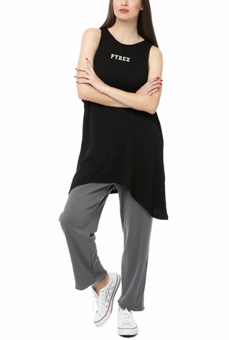 PYREX-Γυναικεία μακριά μπλούζα Pyrex μαύρη