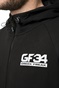 GSA-Ανδρική φούτερ ζακέτα GSA GREEK FREAK μαύρη 