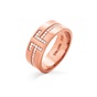 FOLLI FOLLIE-Γυναικείο ασημένιο δαχτυλίδι FOLLI FOLLIE My FF Rose Gold Plated 