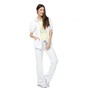 MYMOO-Γυναικεία κοντομάνικη πετσετέ ζακέτα ANCHOR λευκή