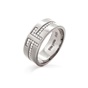 FOLLI FOLLIE-Γυναικείο φαρδύ δαχτυλίδι FOLLI FOLLIE My FF Silver 925 