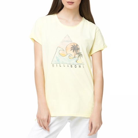 BILLABONG-Γυναικείο t-shirt  BILLABONG κίτρινο
