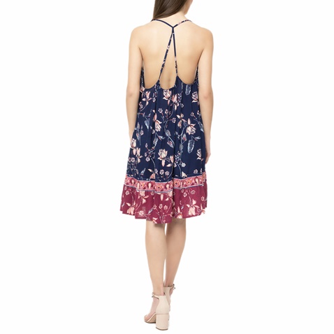 BILLABONG-Γυναικείο μίνι φόρεμα BILLABONG COCONUT DRESS φλοράλ