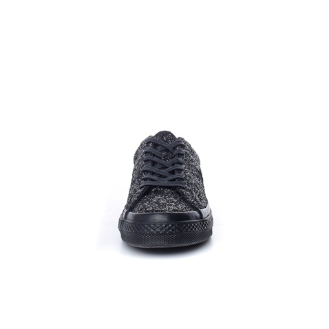 CONVERSE-Γυναικεία sneakers με glitter CONVERSE One Star μαύρα