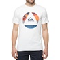 QUIKSILVER-Ανδρικό t-shirt με στάμπα QUIKSILVER SSCLAFLUIDT λευκή