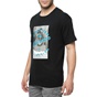 QUIKSILVER-Ανδρικό t-shirt με στάμπα QUIKSILVER DAWATER μαύρο