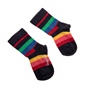 HAPPY SOCKS-Παιδικές κάλτσες KIDS STRIPE SOCK μαύρες με πολύχρωμες ρίγες
