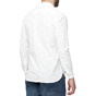 FUNKY BUDDHA-Ανδρικό πουκάμισο FUNKY BUDDHA λευκό με πουά μοτίβο 