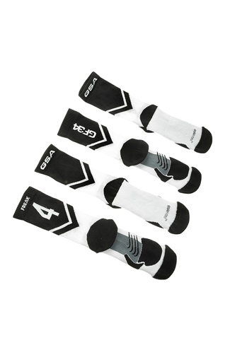 GSA-Ανδρικές κάλτσες basketball σετ των 2 GSA GREEK FREAK λευκές μαύρες