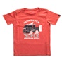QUIKSILVER-Αγορίστικη κοντομάνικη μπλούζα AMPHIBIAN κόκκινη με στάμπα 
