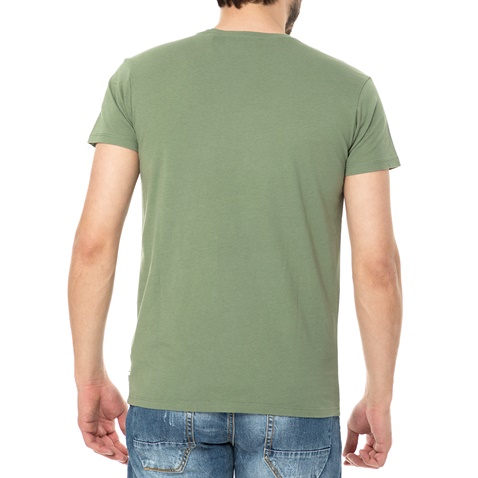 FUNKY BUDDHA-Ανδρική κοντομάνικη μπλούζα FUNKY BUDDHA πράσινη 