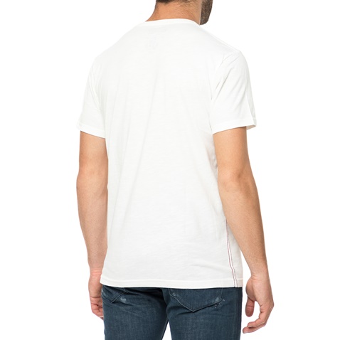 GREENWOOD-Ανδρική κοντομάνικη μπλούζα GREENWOOD λευκή 