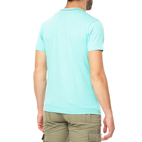 GREENWOOD-Ανδρική κοντομάνικη μπλούζα GREENWOOD γαλάζια 