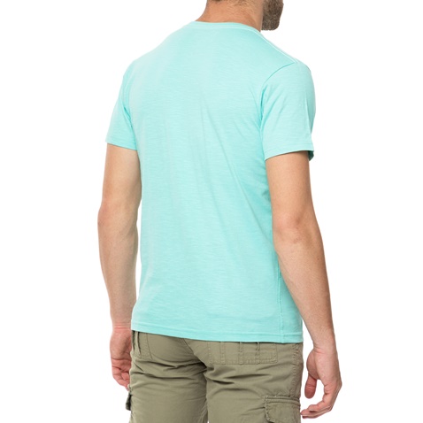 BATTERY-Ανδρικό t-shirt BATTERY πράσινο με τύπωμα