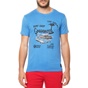 GREENWOOD-Ανδρική κοντομάνικη μπλούζα GREENWOOD ανοιχτό μπλε 