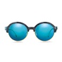 FOLLI FOLLIE-Γυαλιά ηλίου FOLLI FOLLIE μπλε στρογγυλά με φακούς καθρέφτη