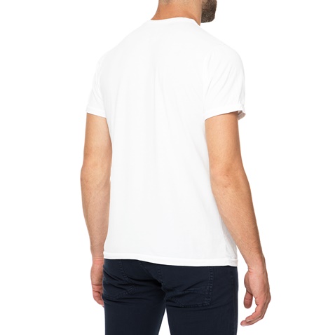 HAMPTONS-Ανδρικό t-shirt HAMPTONS PALM LOGO λευκό