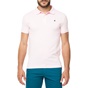 BEVERLY HILLS POLO CLUB-Ανδρικό πόλο t-shirt  MAGLIA ροζ