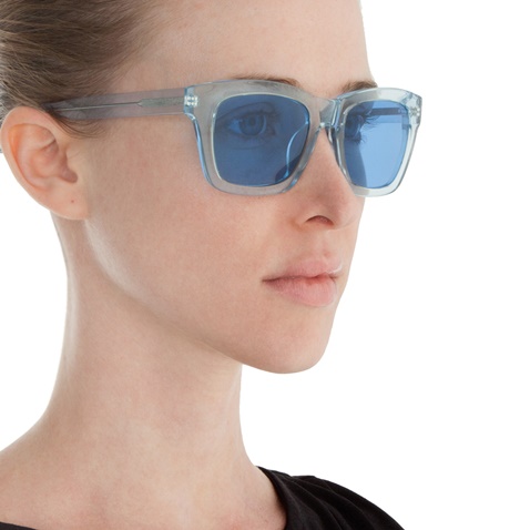 FOLLI FOLLIE-Γυναικεία γυαλιά ηλίου διάφανα FOLLI FOLLIE μπλε