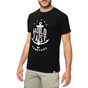 HAMPTONS-Ανδρικό t-shirt HAMPTONS μαύρο με στάμπα HOLD FAST