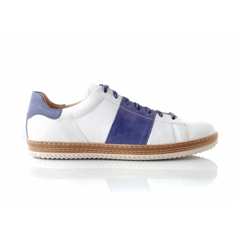 CHANIOTAKIS-Ανδρικά sneakers SPORT COLANDER λευκά-μπλε