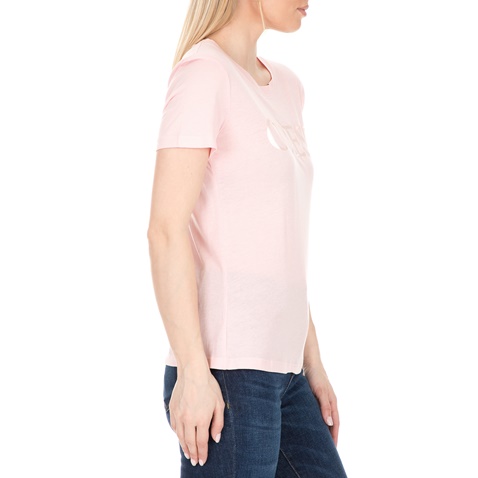 GUESS-Γυναικείο t-shirt με στάμπα GUESS ροζ
