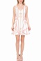 GUESS-Γυναικείο μίνι κλος φόρεμα GALINA GUESS λευκό-ροζ