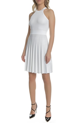 GUESS-Γυναικείο μίνι φόρεμα AISHA GUESS λευκό