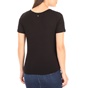GUESS-Γυναικείο t-shirt με στάμπα GUESS EYELETS μαύρο