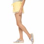 MYMOO-Γυναικείο πετσετέ σορτς με πον-πον MYMOO κίτρινο