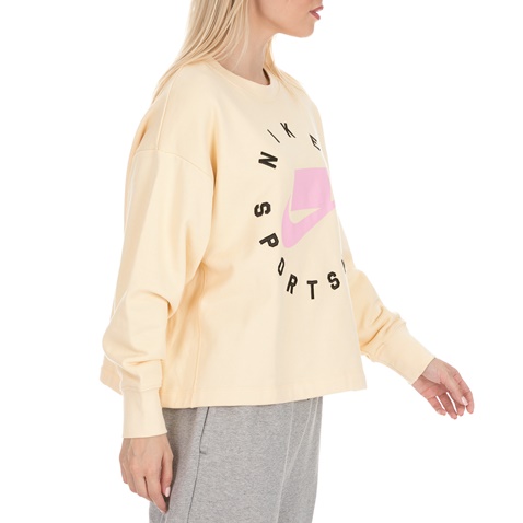NIKE-Γυναικεία φούτερ μπλούζα NIKE μπεζ ροζ