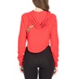 NIKE-Γυναικεία cropped φούτερ μπλούζα NIKE SPORTSWEAR ANML κόκκινη