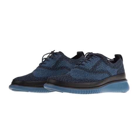 COLE HAAN-Ανδρικά παπούτσια oxford COLE HAAN ZEROGRAND STITCHLITE μπλε