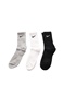 NIKE-Unisex κάλτσες σετ των 3 NIKE EVERYDAY CUSH CREW μαύρο λευκό γκρι