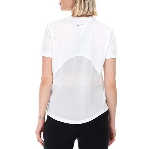 NIKE-Γυναικεία κοντομάνικη μπλούζα για τρέξιμο Nike Miler λευκή