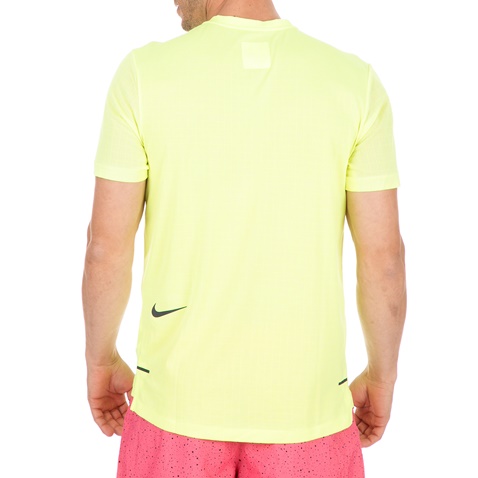 NIKE-Ανδρικό t-shirt Nike Running κίτρινο