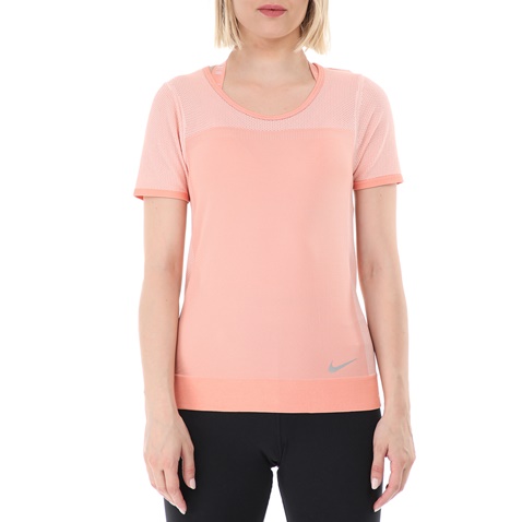 NIKE-Γυναικείο αθλητικό t-shirt NIKE INFINITE TOP ροζ