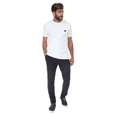 LES DEUX-Ανδρική κοντομάνικη μπλούζα LES DEUX Piece λευκή