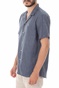 LES DEUX-Ανδρικό πουκάμισο Simon μπλε-λευκό