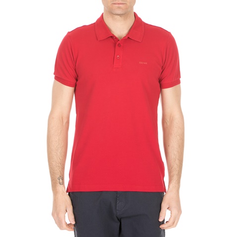 SSEINSE-Ανδρική κοντομάνικη polo μπλούζα SSEINSE κόκκινη