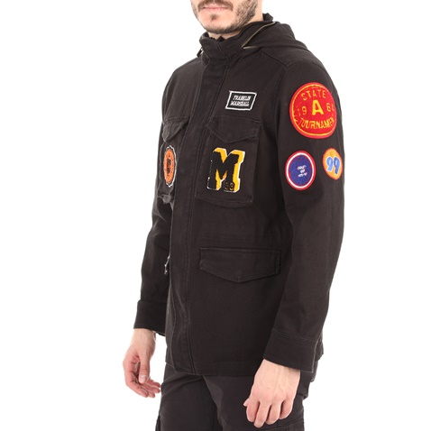 FRANKLIN & MARSHALL-Ανδρικό jacket FRANKLIN & MARSHALL μαύρο
