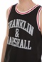 FRANKLIN & MARSHALL-Ανδρική αμάνικη μπλούζα FRANKLIN & MARSHALL μαύρη